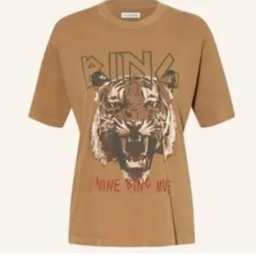 Anine Bing Tan Tiger T-Shirt